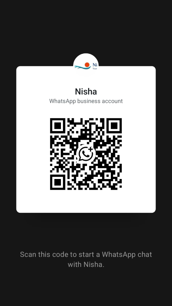 WhatsApp Business QR Code - Nisha Tourism